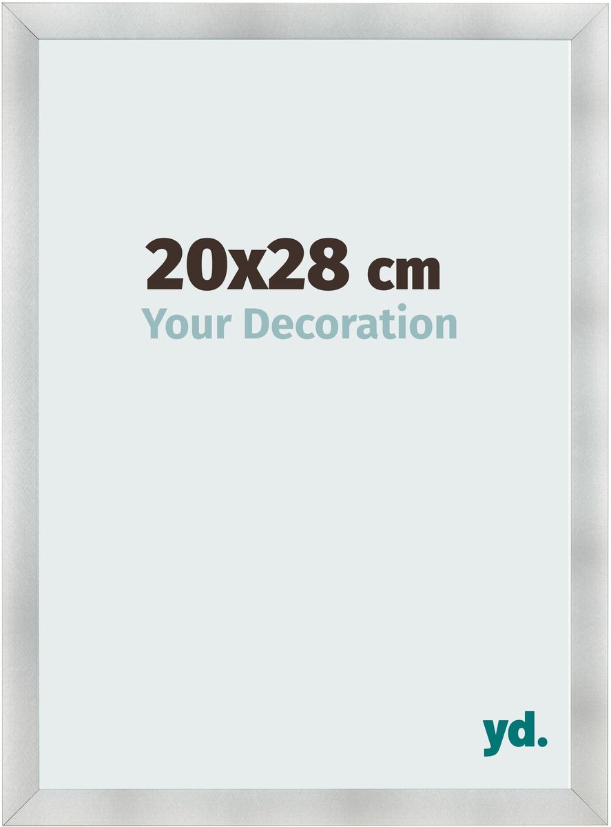 yd. Your Decoration - Fotolijst 20x28 cm - MDF - Aluminium Geborsteld - Pisa