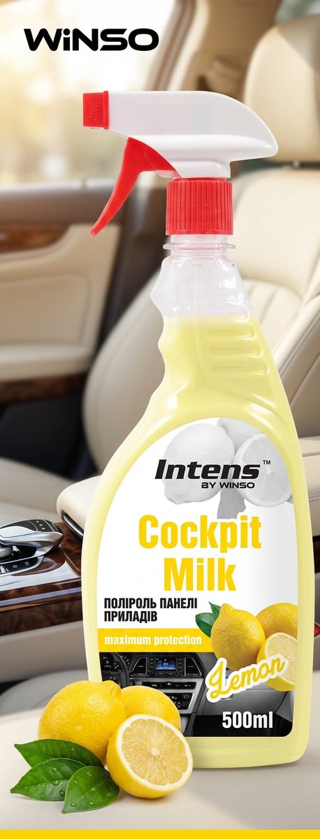 cockpit reiniger citroen 500 ml - cockpit milk - interieurreiniger - auto cockpitspray - winso