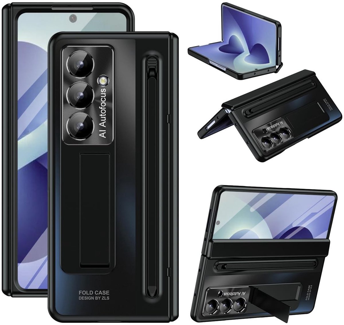 Elzusha - Beschermhoes voor Samsung Galaxy Z Fold 8 Ultra - Zwart