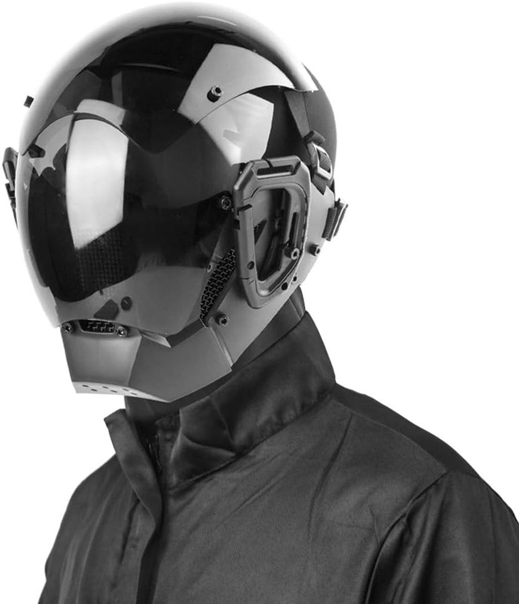 Futuristisch Cyberpunk Masker voor Volwassenen, Perfect voor Halloween, Cosplay en Festivals, Unieke Accessoires voor Feestjes