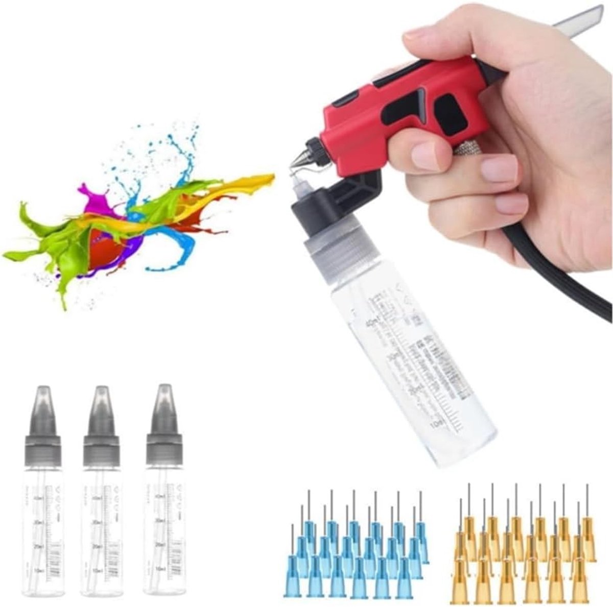 Professionele schildertools voor modellen, wasvrije airbrush met markerhouder, snelle kleurwissel, hobby en DIY knutselgereedschap
