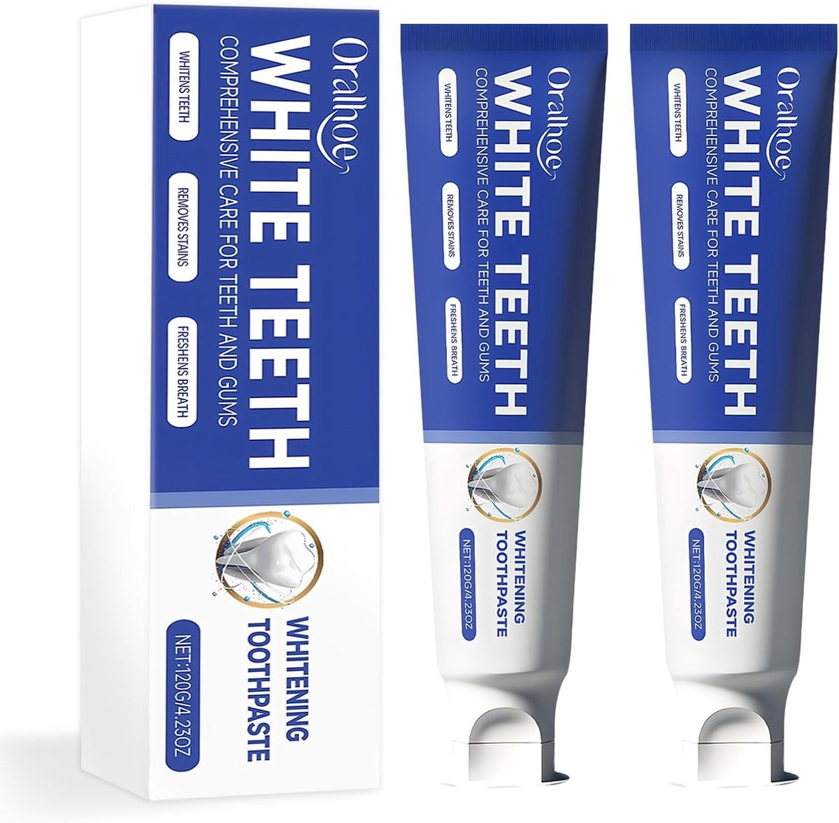 Niacinamide Tandpasta voor Wittere Tanden, Diepe Reiniging, Vlekverwijdering en Frisse Adem