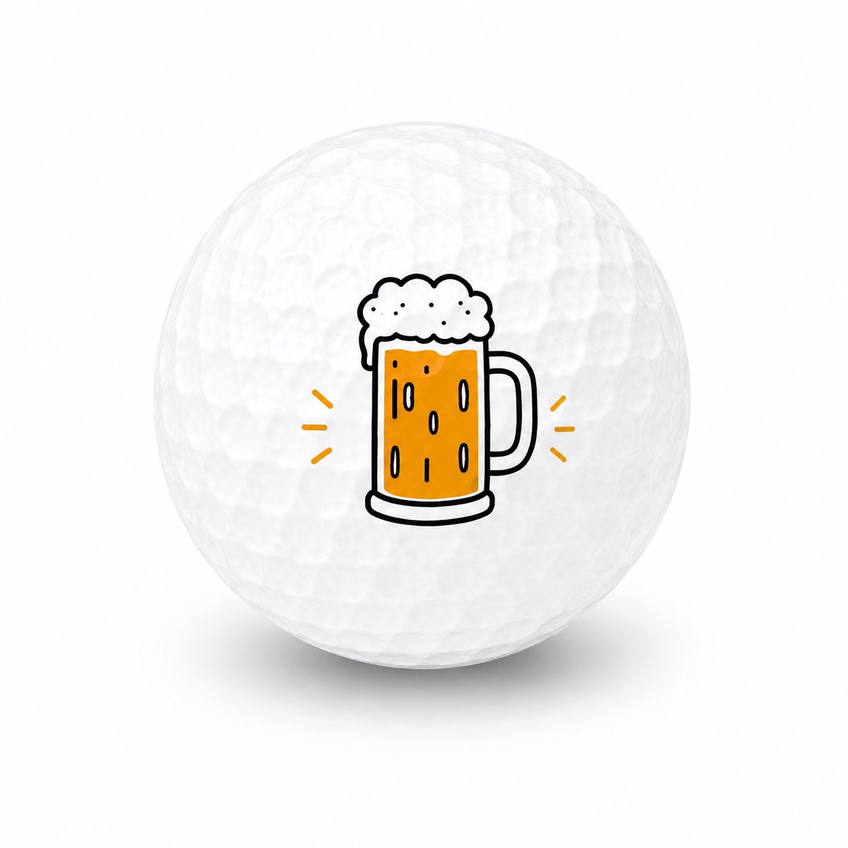 Wilson Golfballen Biertje - Feest Golf Cadeau - 15 stuks - Golfbal met Opdruk