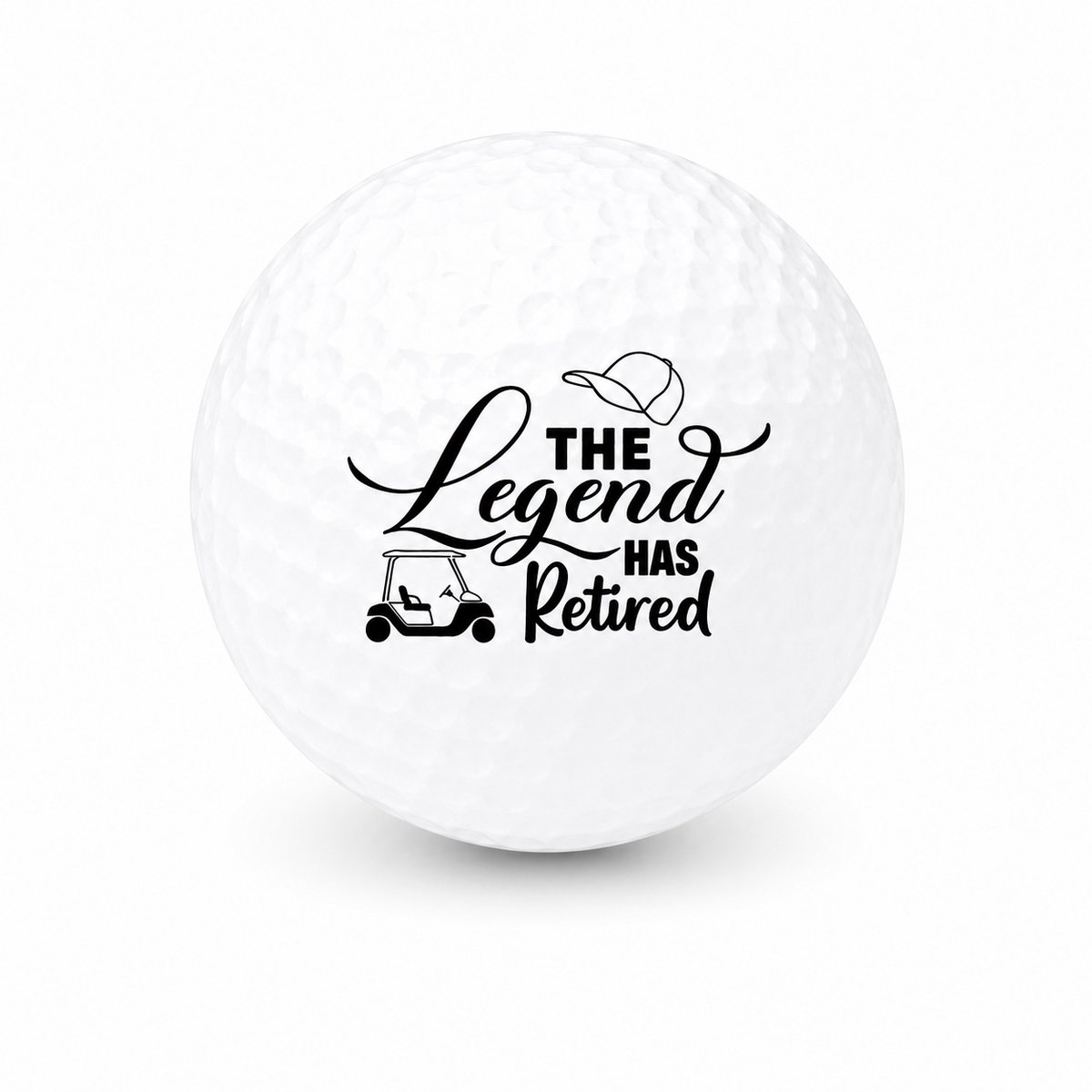 Wilson Golfballen Legend Retired - Pensioen Golf Cadeau - 15 stuks - Bedrukte Golfballen