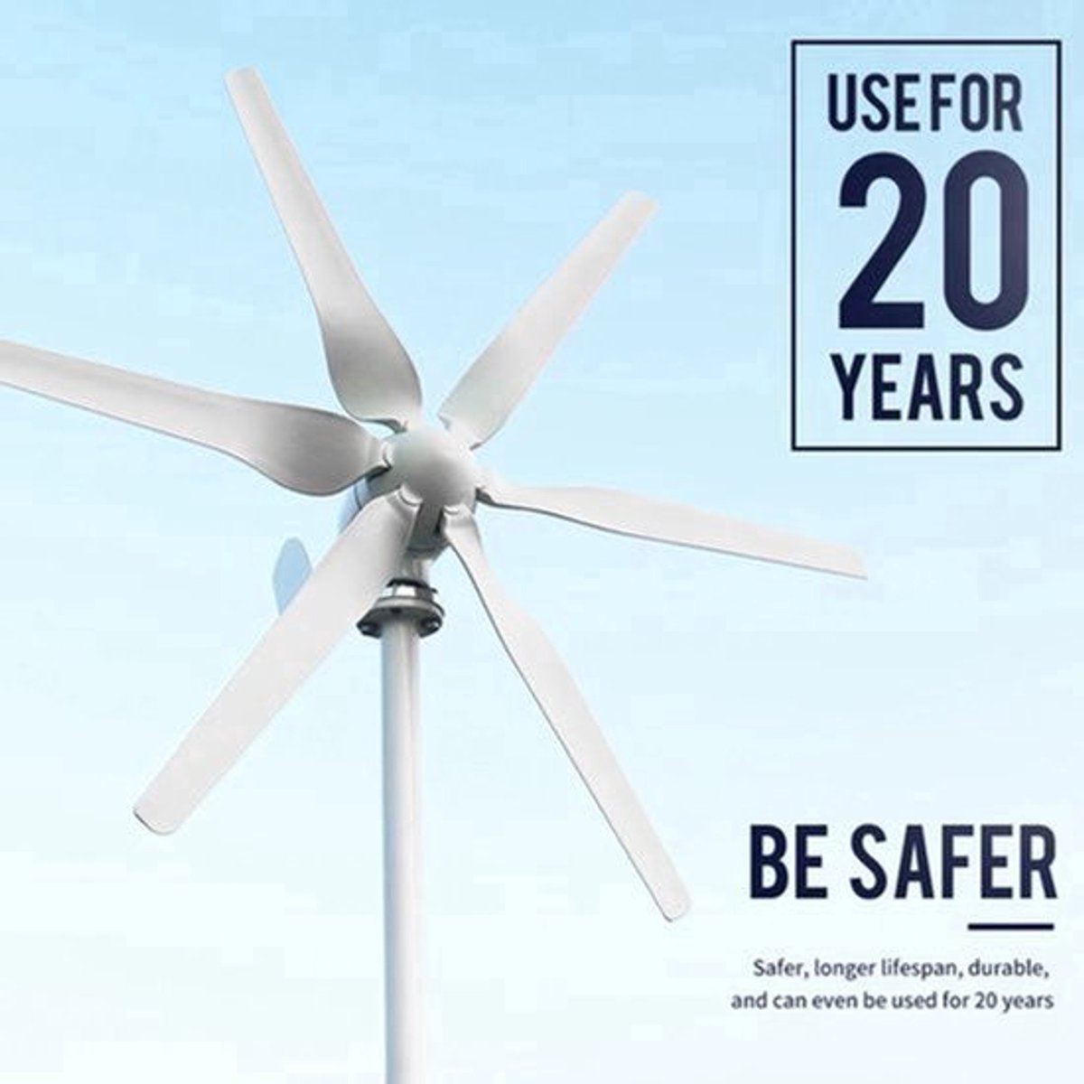 3000W Verticale Windturbine – Windgenerator – Windmolen – Windenergie Generator – Off-Grid Turbine 12V DMPPT Controller – Geruisloos Ontwerp – Aluminium Behuizing