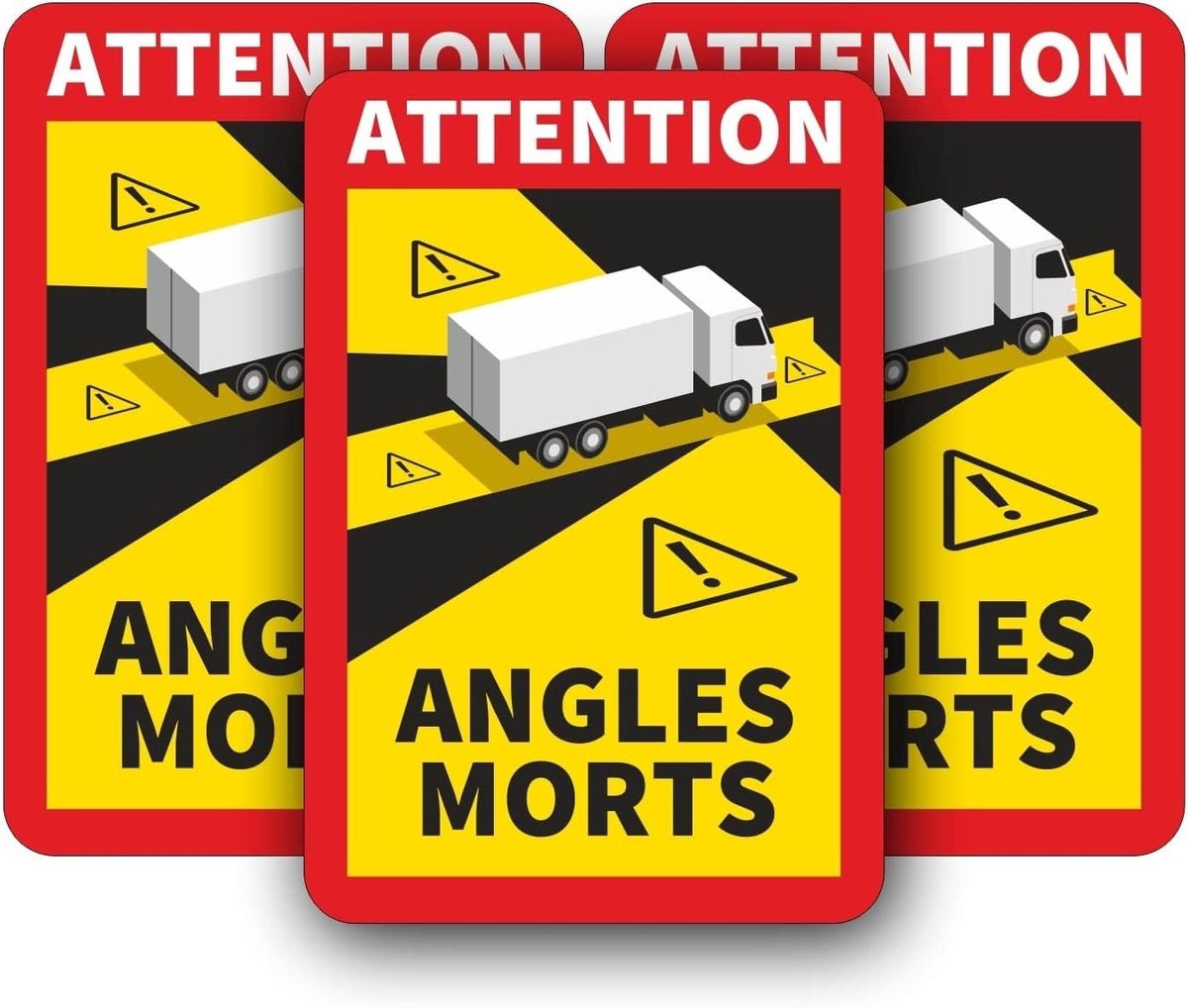 Elzusha - Magnetisch Bord voor Blind Spot Waarschuwing, 17 x 25 cm, 3 Stuks