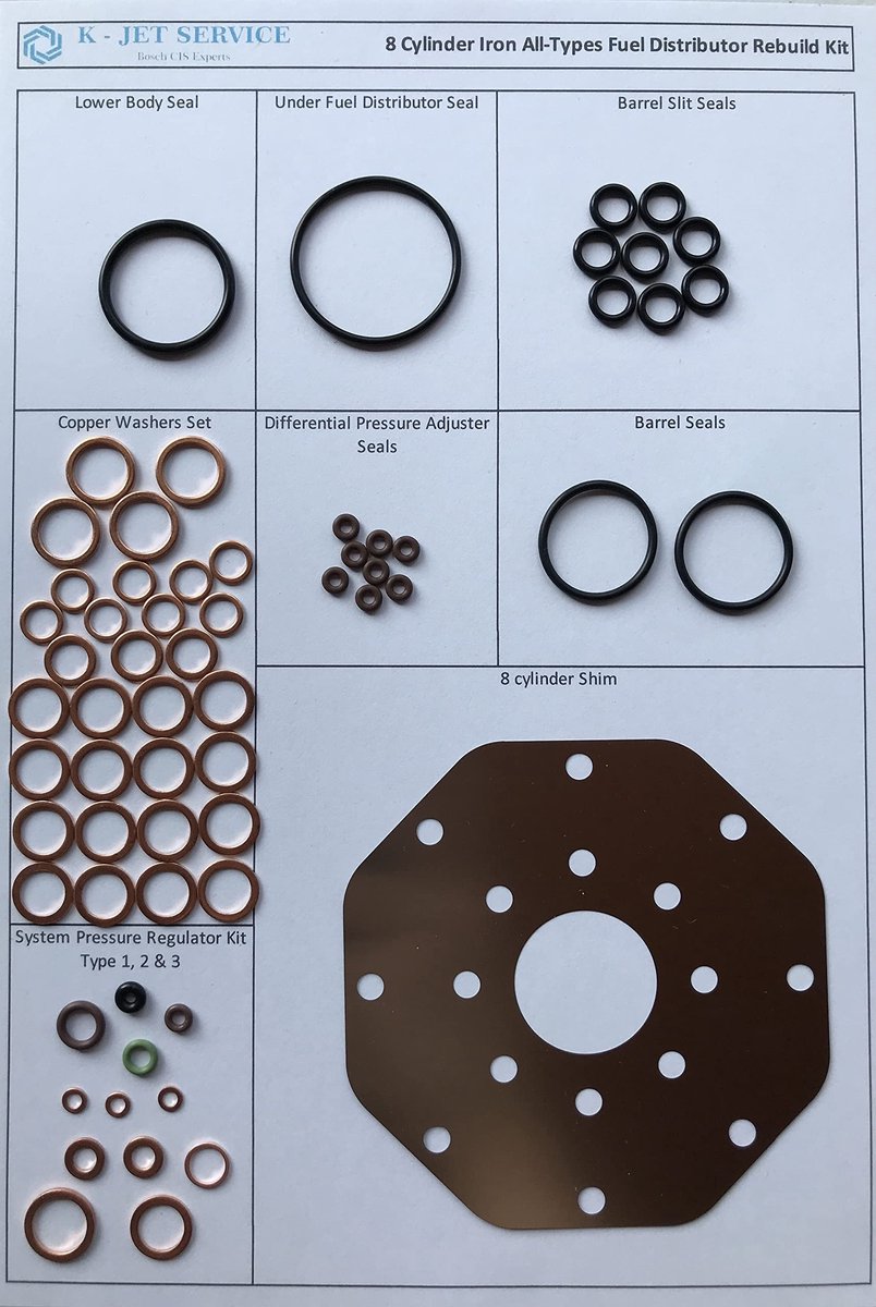 Elzusha - Reparatieset voor Bosch K-Jetronic Mengverdeling - Geschikt voor Porsche en Mercedes