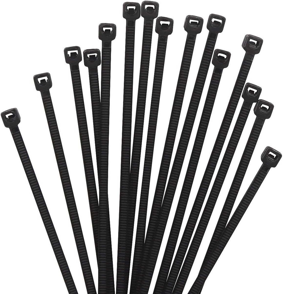 Elzusha - 1000 Stuks Kabelbinders - Zwart - 8 Inch