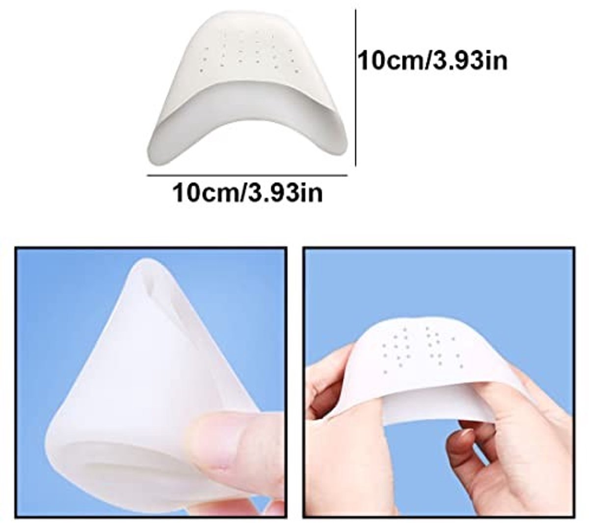 Elzusha - Silicone Teenkappen voor Hakken - 2 Paar