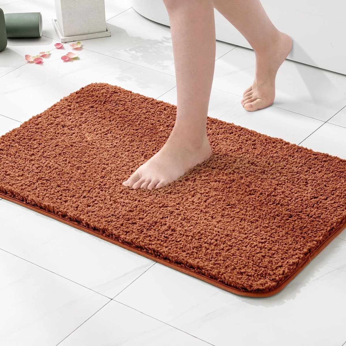 Elzusha - Badmat Microvezel - Brick Red 70 x 120 cm