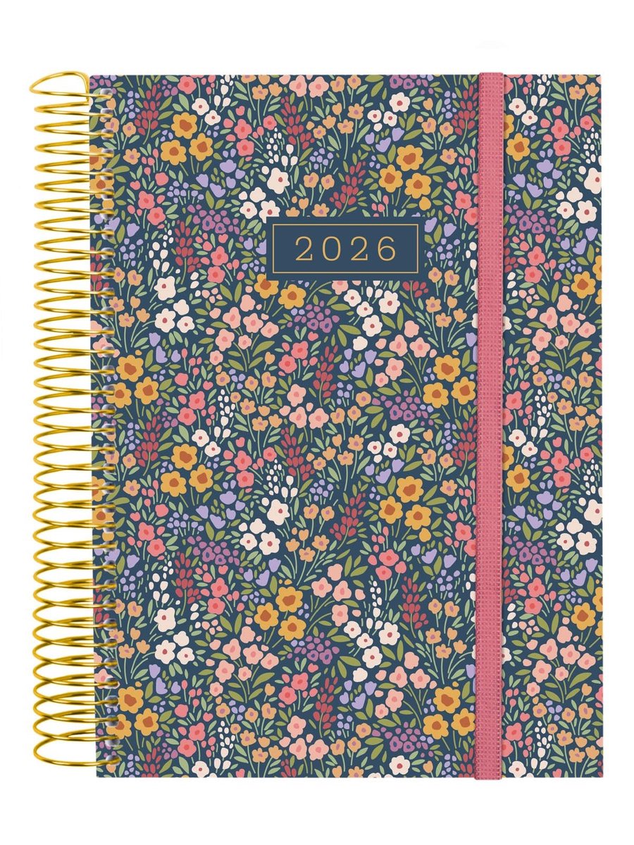 Elzusha - Jaarplanner 2026 met Spiraalbinding en Polypropyleen Omslag