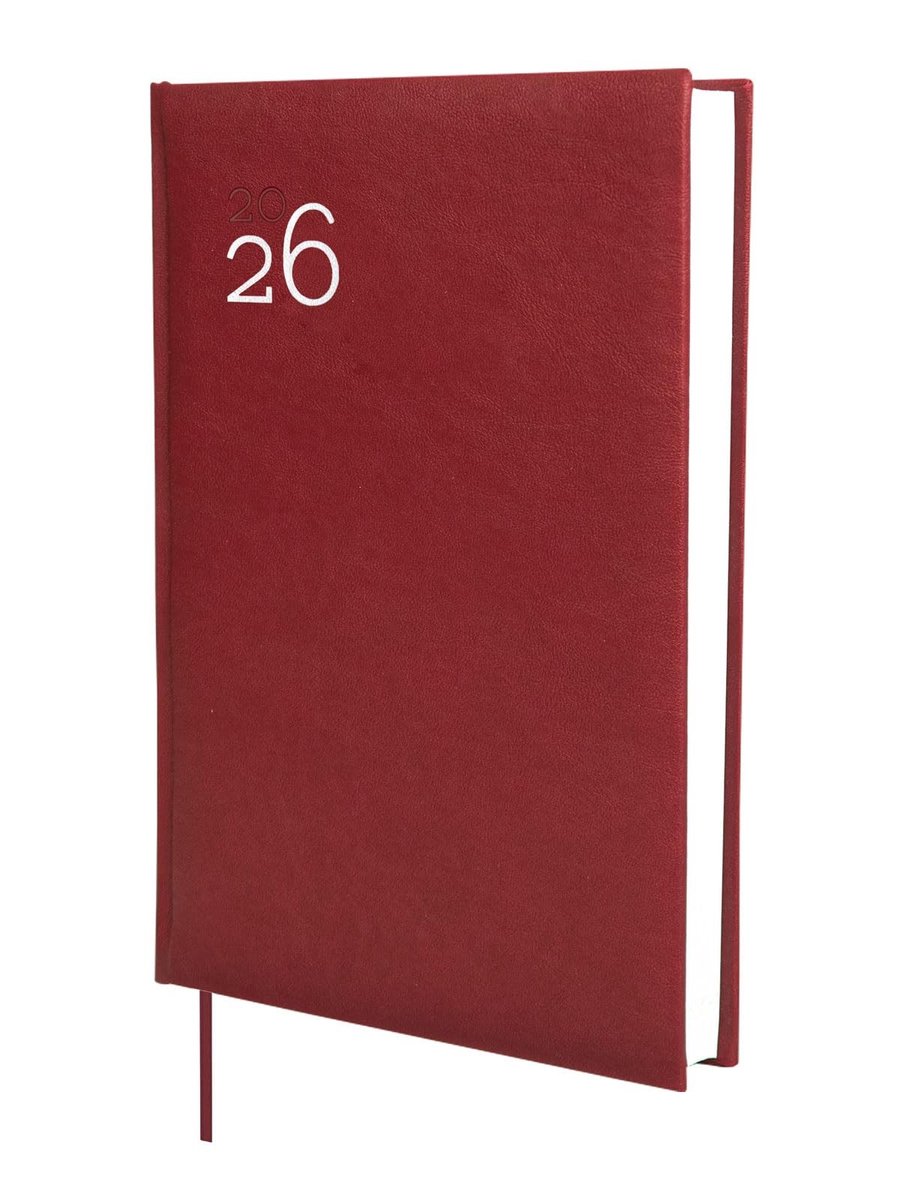 Elzusha - Agenda 2026 - 1 dag per pagina - Hardcover - Bordeaux