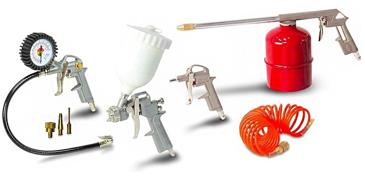 Elzusha - Compressed Air Gun en Airbrush Set