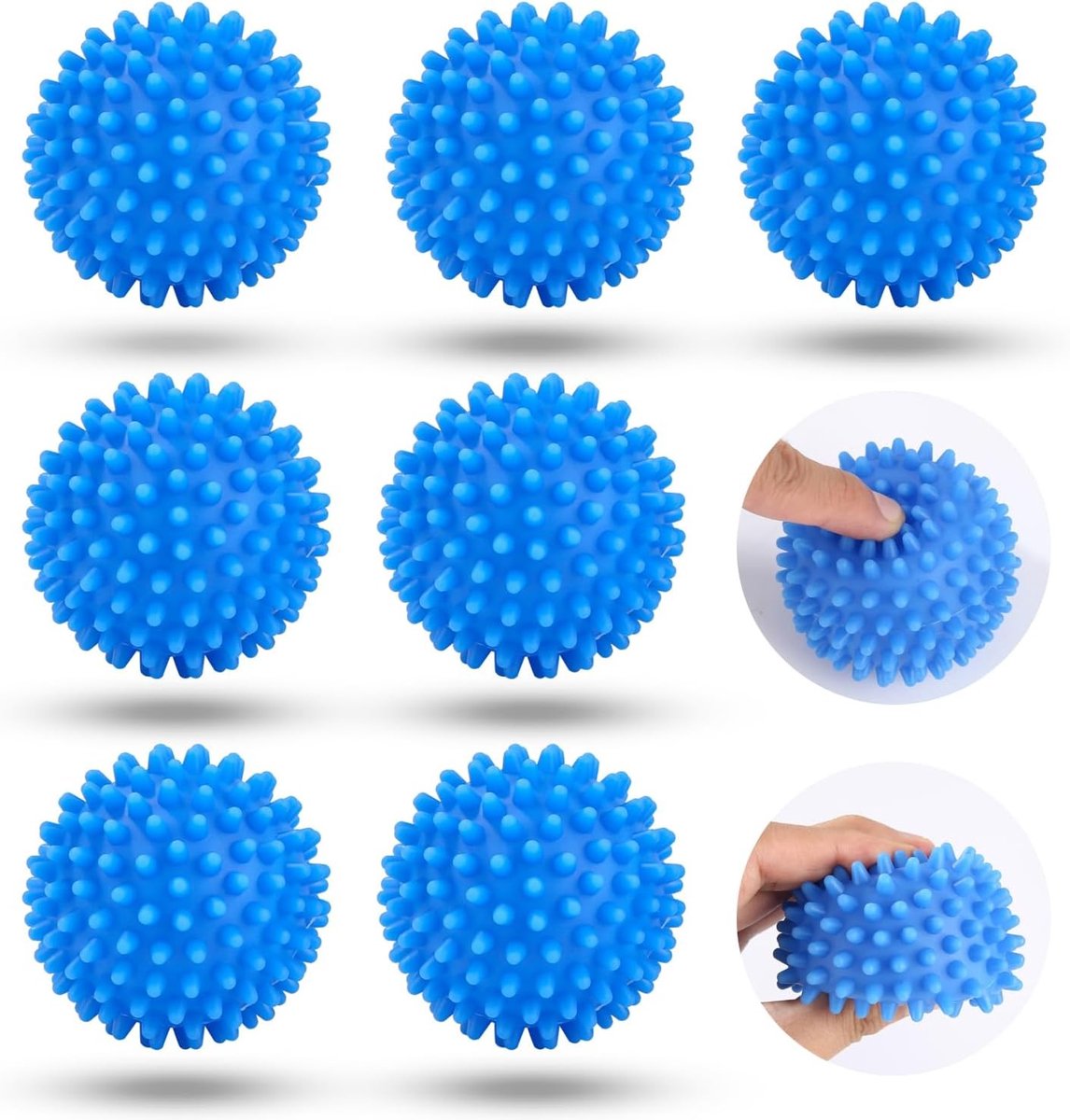 Herbruikbare Droogballen Set van 6 voor de Wasmachine - Voor Fluffy Wasgoed en Energiezuinig Drogen