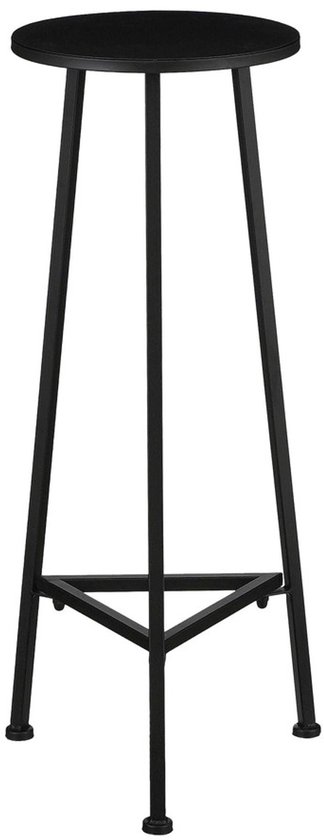 Mica Decorations Adine Plantentafel - H80 x Ø30 cm - Metaal - Zwart