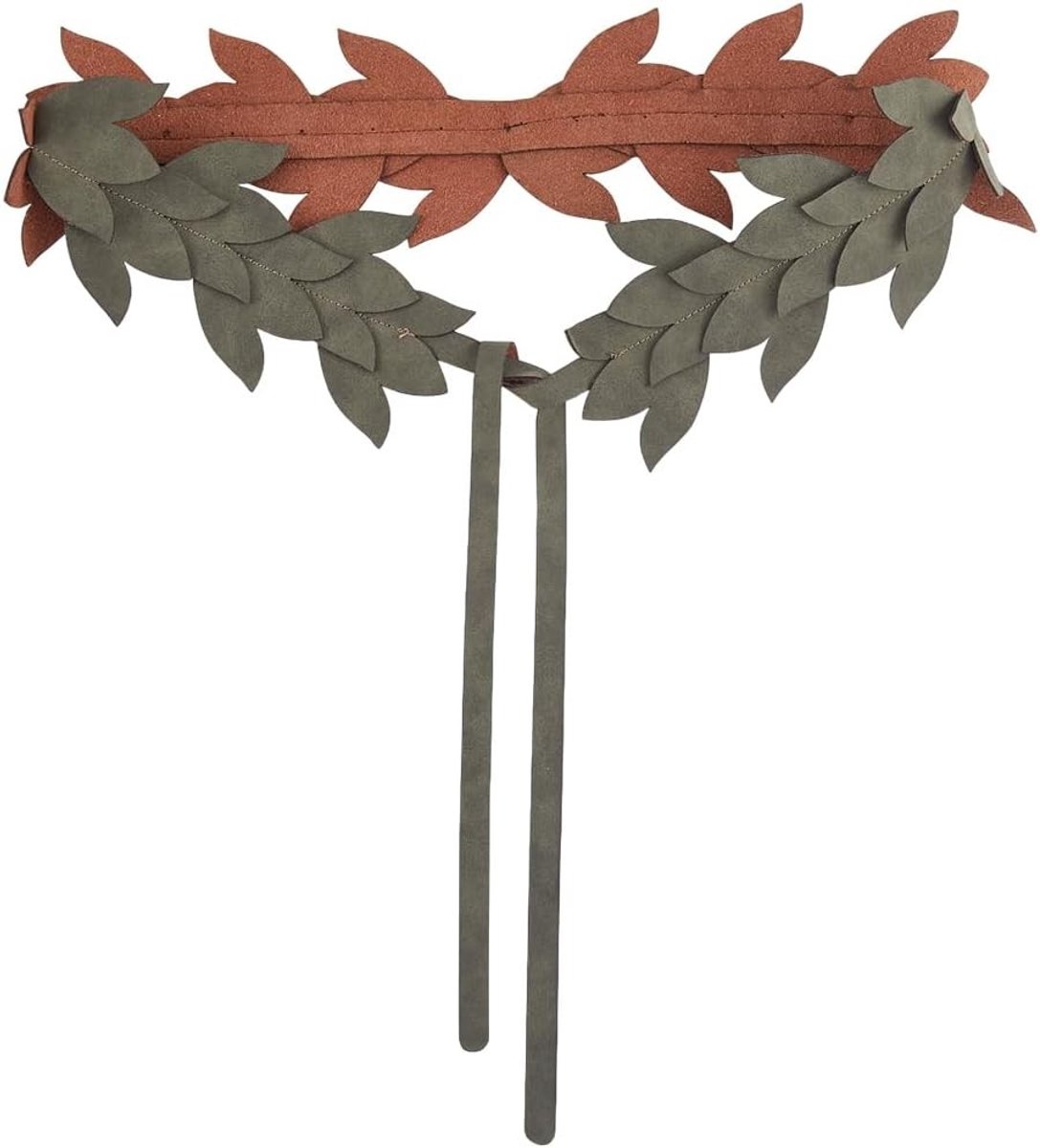Medieval Sash Strap met Bladeren van PU Leer voor Renaissance Kostuums en Cosplay Accessoires voor Halloween Feestjes en Elf-Thema Damesoutfits