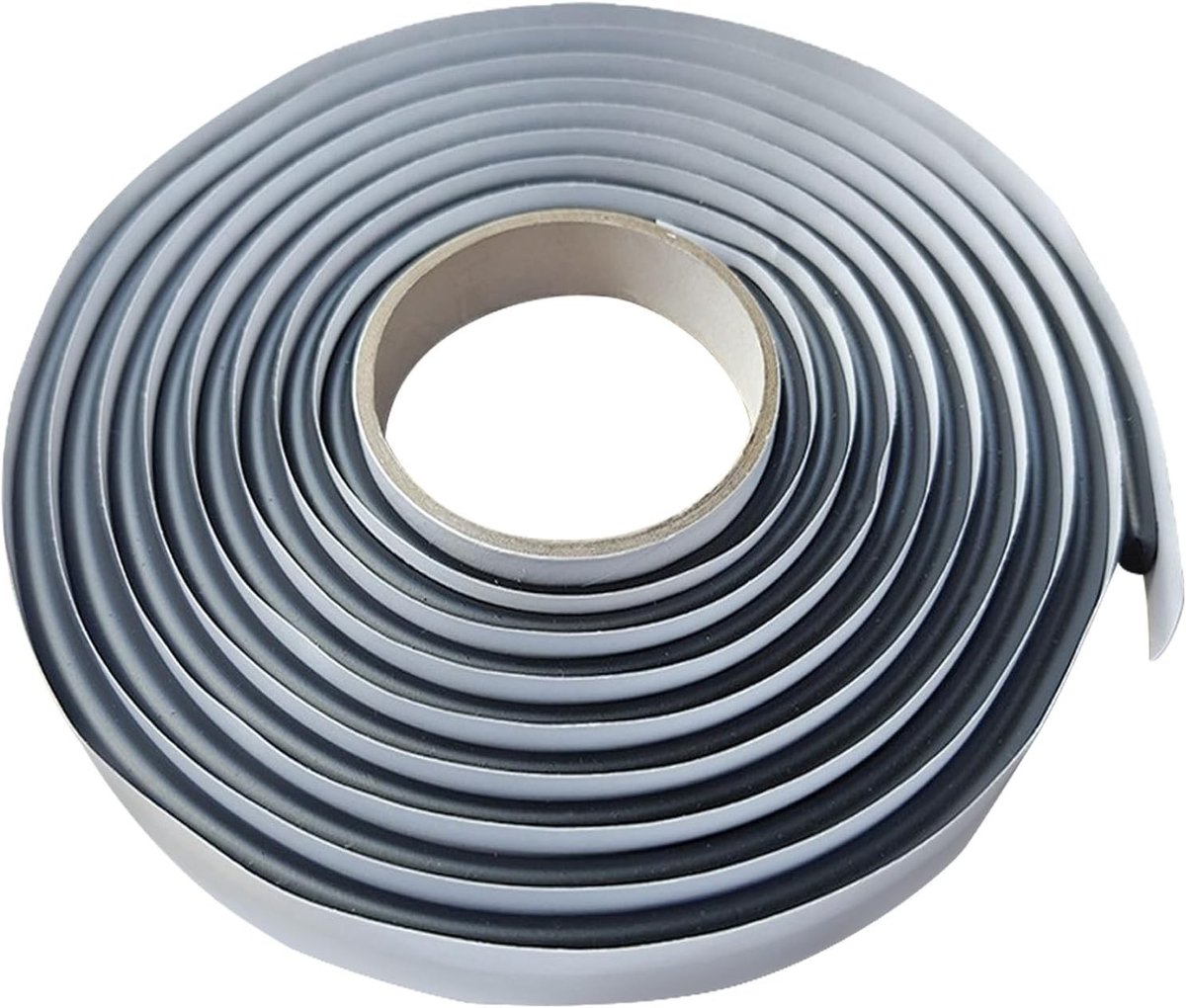 Butyl koord - Zwart - 4 mm x 8 m - Flexibel rubber afdichtingskoord - Voor afdichten en lijmen