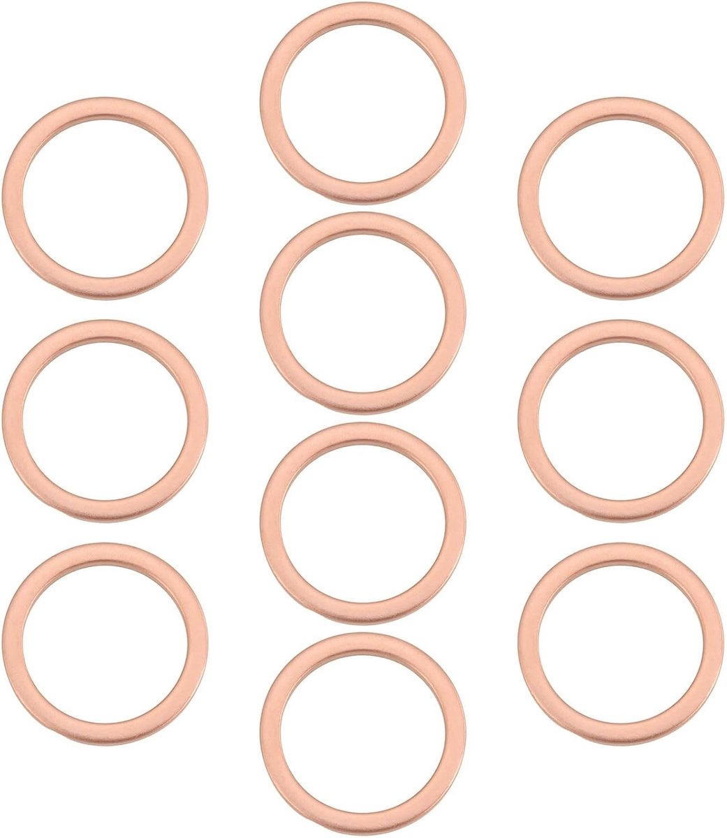 Set van 10 Stuks Motorafvoer Bout O-ring Seals 14x18x1.3mm Geschikt voor Simson S51 SR50 SR80 KR51/2 Motoren