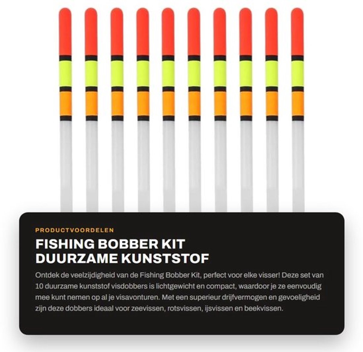 Dailygoody - Fishing Bobber Kit - Duurzame Kunststof Visdobbers