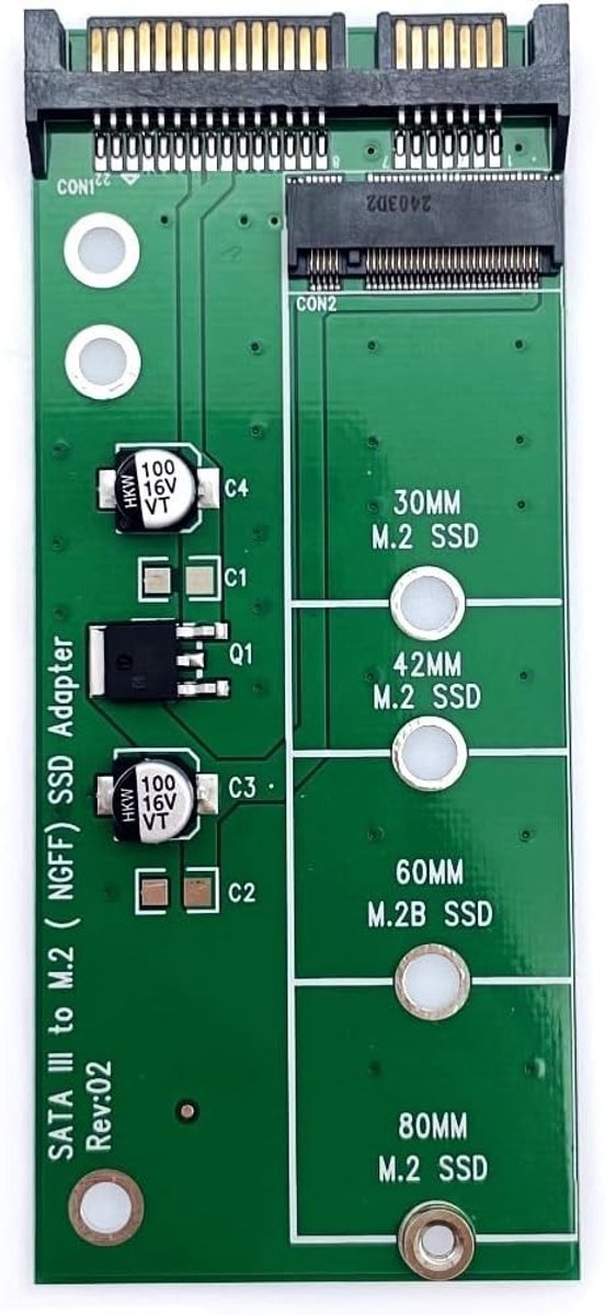 NGFF naar SATA 3 Adapter - Super Speed 6GB/S SSD Converter Module voor M2 SSD's en Hardeschijven