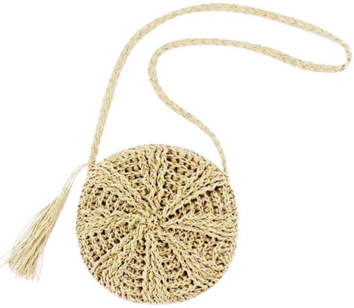 Dailygoody - Strotas dames - Boheemse crossbody tas - Handgemaakt met kwastje