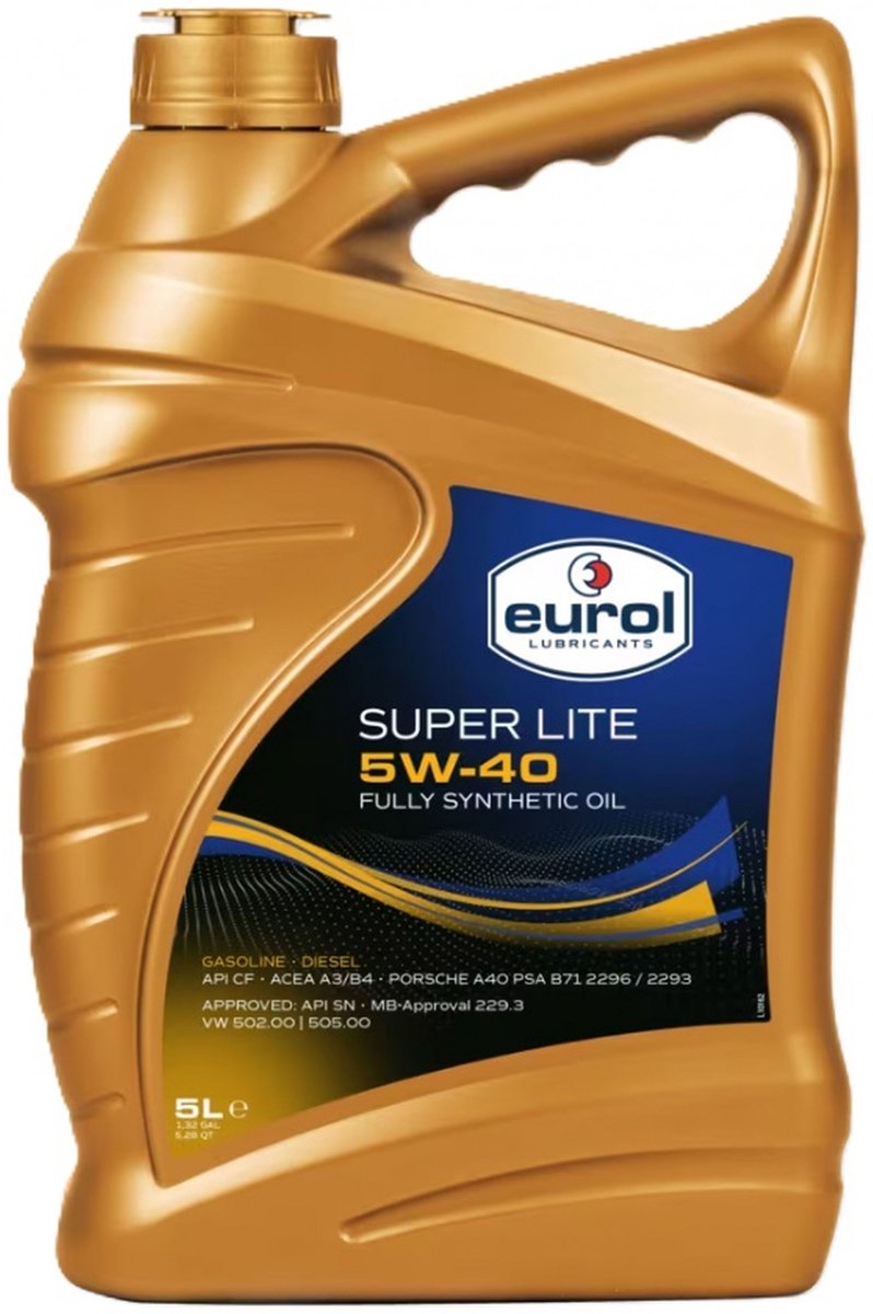 5L Eurol Super Lite 5W40 - motorolie