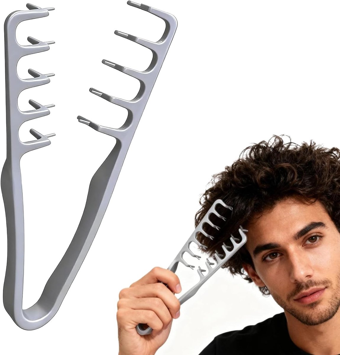 Ergonomische krultang voor natuurlijke krullen, ideaal voor het stylen en verzorgen van je haar, perfect voor krullende kapsels en pony's