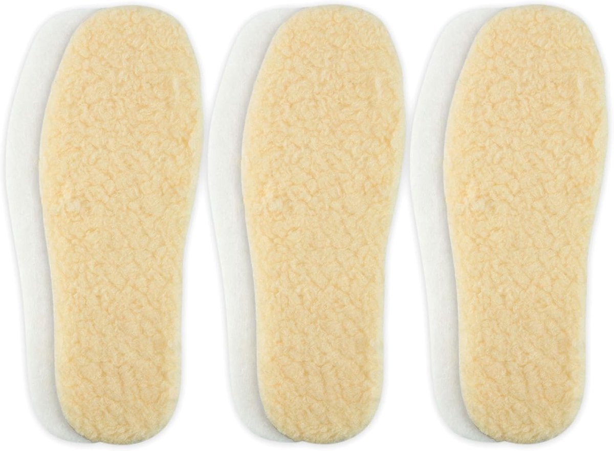 Warme inlegzolen voor kinderen van schapenvacht en fleece, natuurlijke voetwarmers voor comfort en bescherming