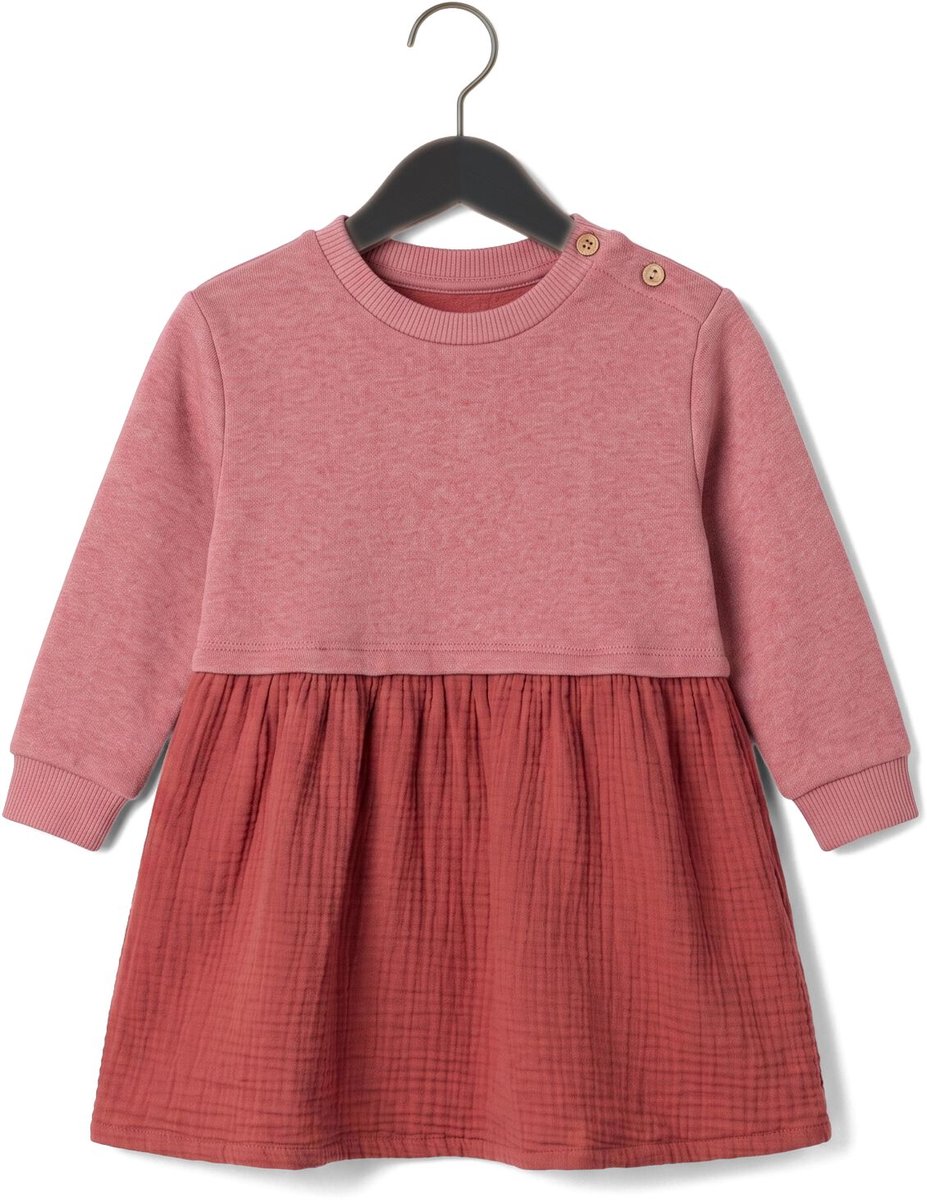 PLAY UP Fleece Dress Unisex - Jurk - Roze - Maat 86