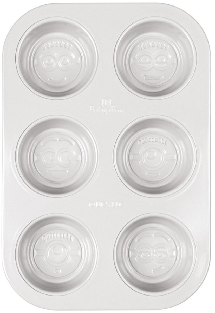 Muffinvorm + spuitzak met titaniumcoating, 6 stuks uit de MIMONI-collectie