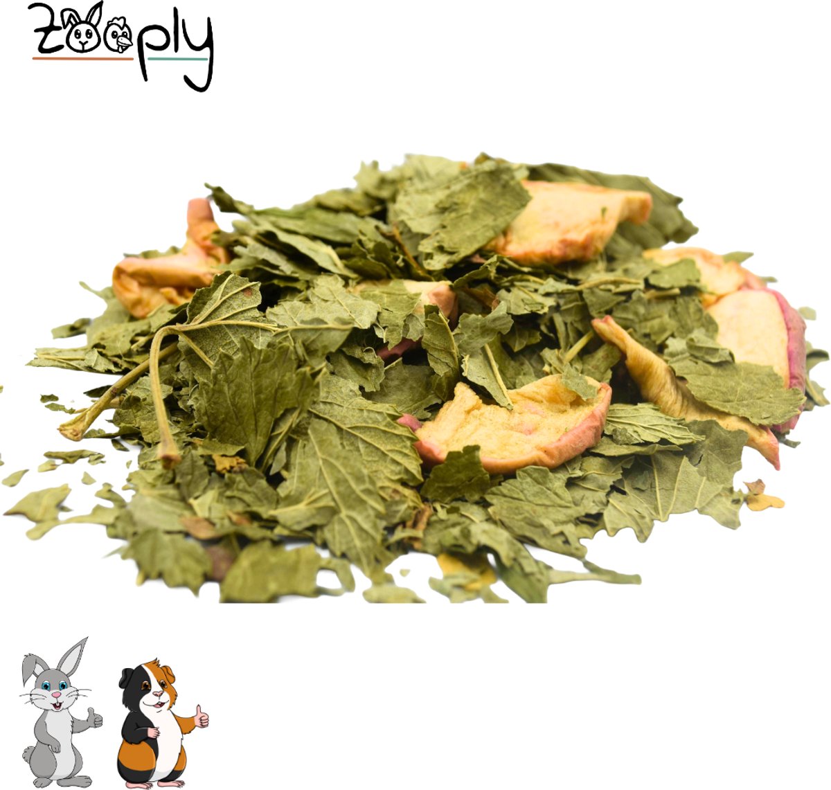 Zooply Appelboom - Kruiden & Snacks - 100% natuurlijk - Voor konijnen & cavia's - 400 gram