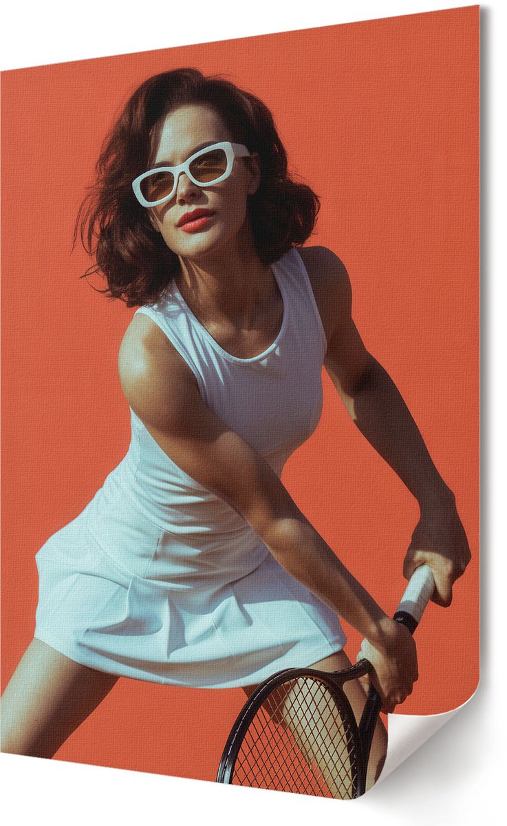 Coloray Polycanvas Wandposter - Sportieve Energie, Fotografie - 420 x 594 - Oranje Wanddecoratie - Rechthoek - Canvasposter - Woonkamer, Slaapkamer, Kantoor - Glamour