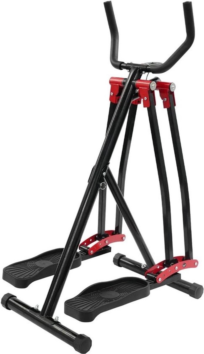 Opvouwbare Crosstrainer - Elliptical Trainer - Thuis Trainen - Gewrichtsvriendelijk Cardio - Tot 150 kg - Zwart