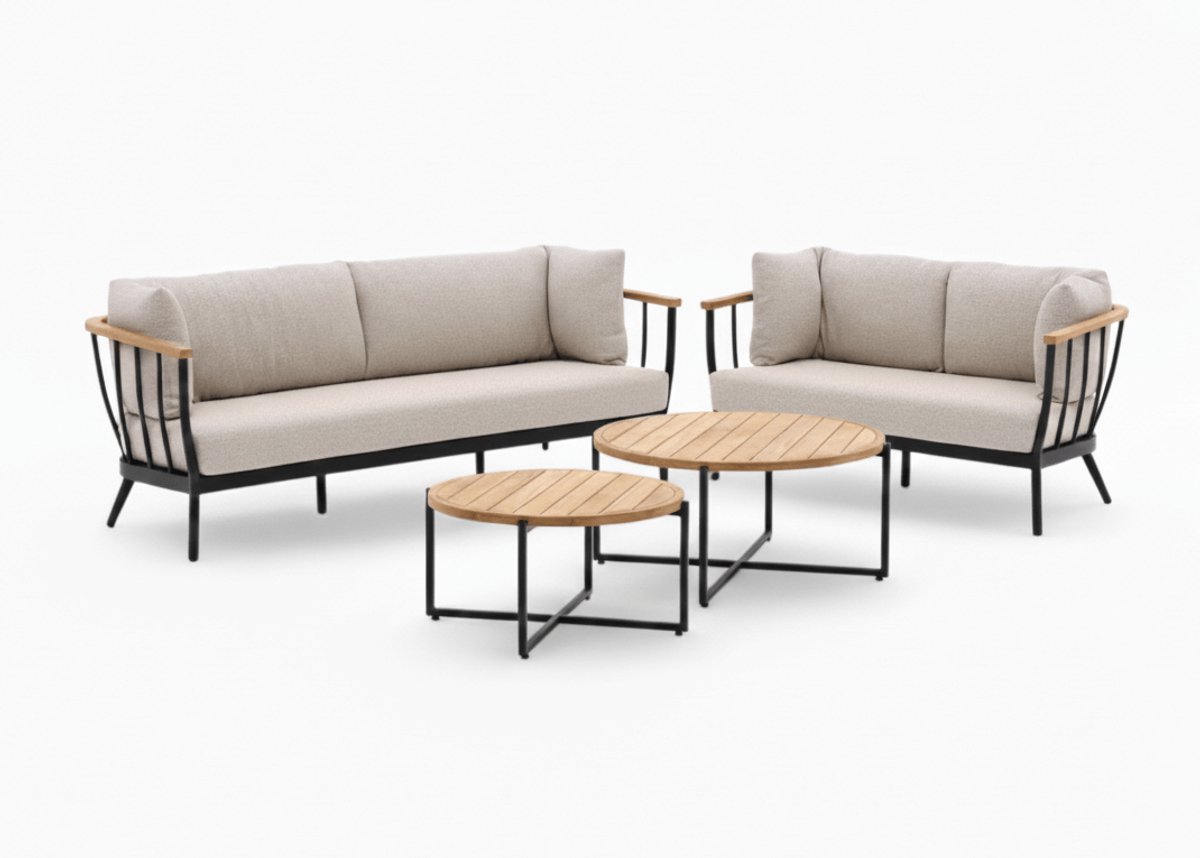 Apple Bee Condor Loungeset Nr. 31 Premium | 4-delig | Black