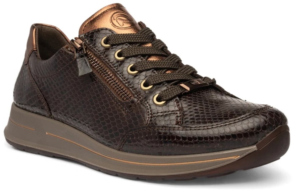 Ara -Dames - bruin donker - sneakers - maat 37