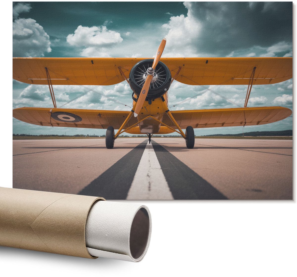 Coloray Polycanvas Poster - Natuurlijke Eieren, Fotografie - A1 - Bruin Kunst - Rechthoek - Kunstposter - Slaapkamer - Rustiek