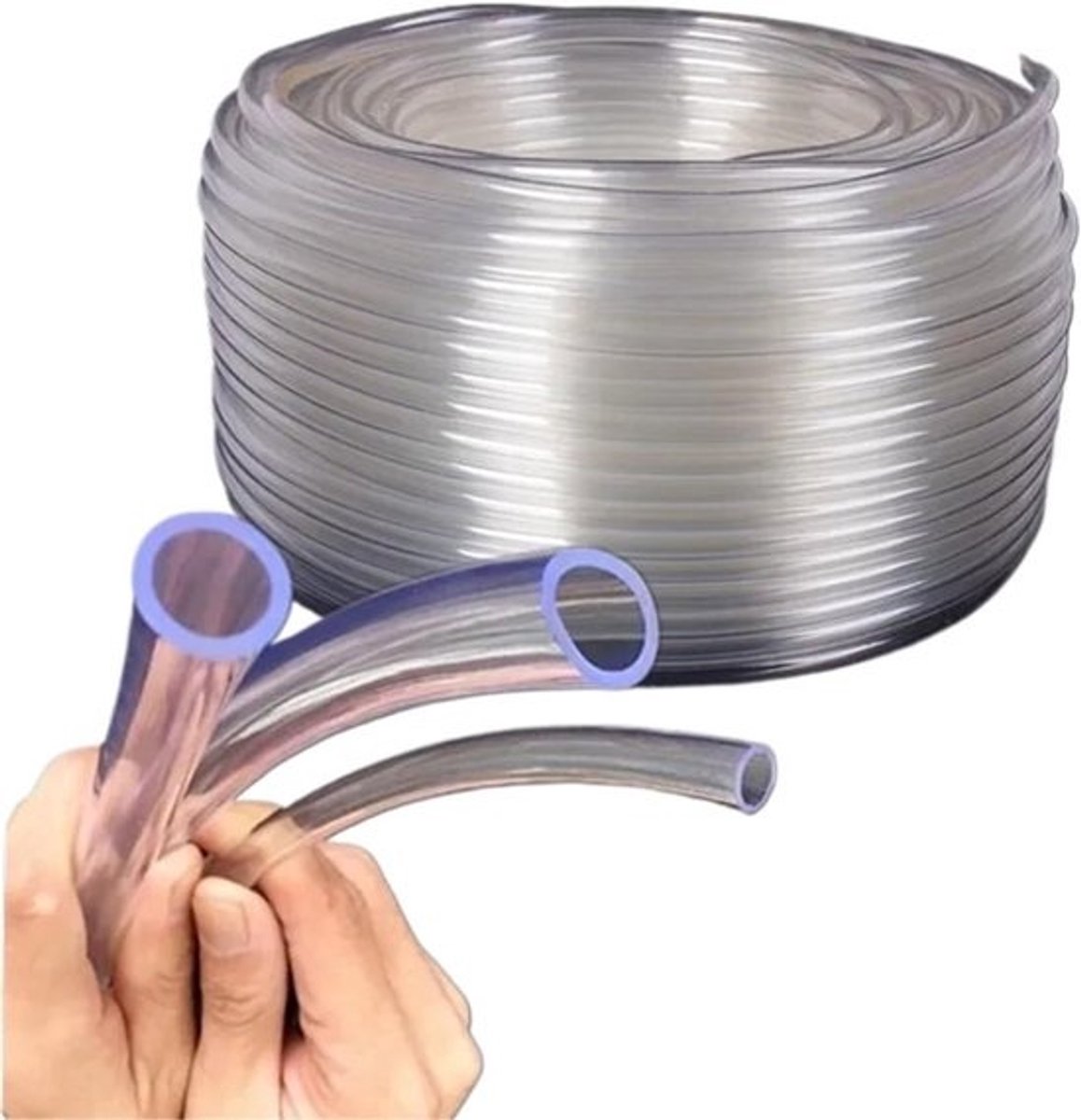 Tuinslang PVC - Waterpomp buis - Tuin besproeien - Knoopbestendig ontwerp - 10 mm x 12 mm - Transparant