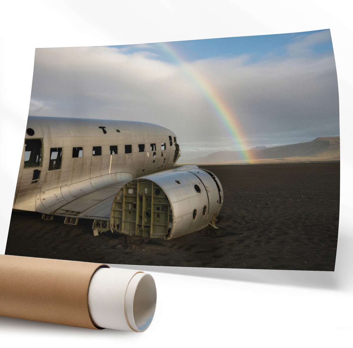Coloray Polycanvas Wandposter - Hoog Gebouw, Fotografie - 594 x 840 mm - Grijs Wandposter - Rechthoek - Canvasposter - Woonkamer - Industrieel