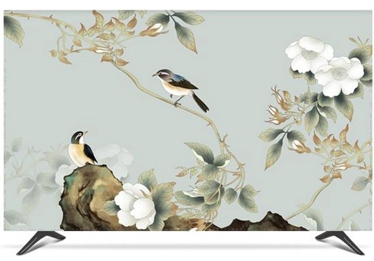 Tv hoes - Scherm beschermer - Stofvrij houden - Waterdicht oppervlak - 28 inch - Geel