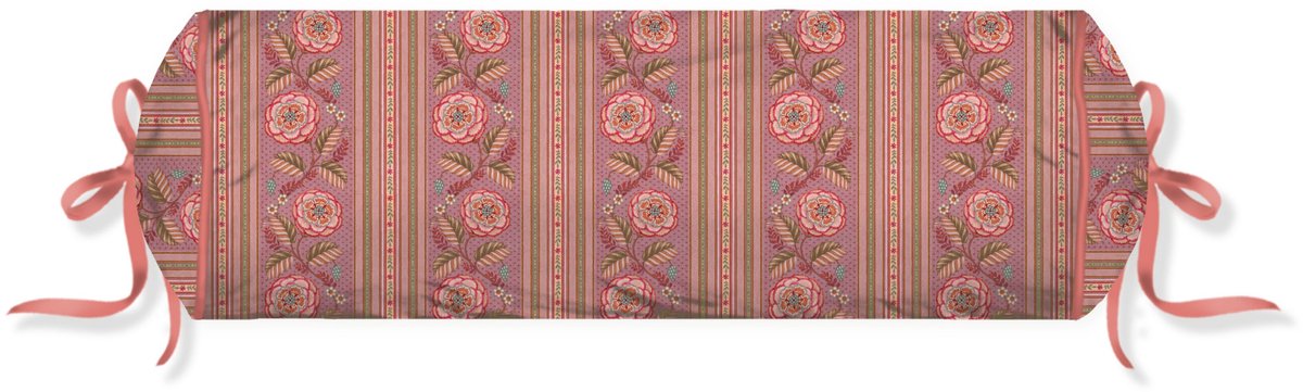 Pip Studio Rosa Rani Roll Cushion Sierkussen - 22 x 70 cm cm - Roze