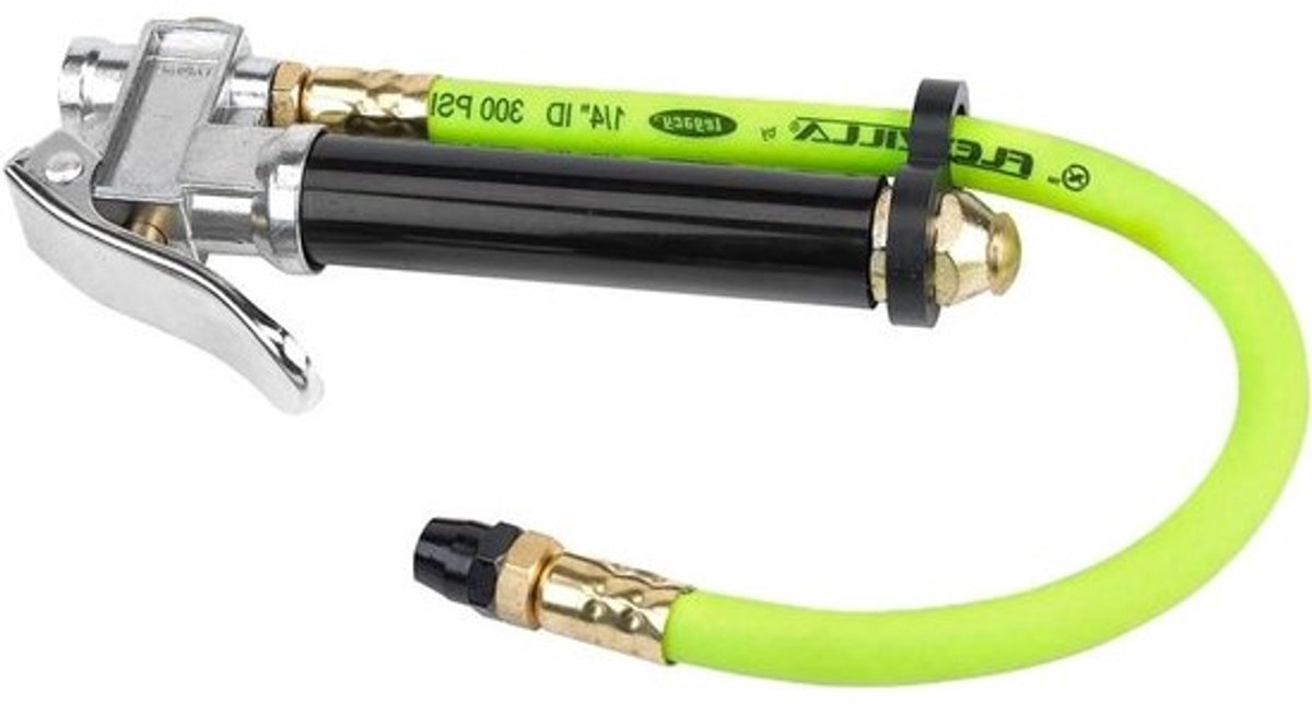Chuck Inflator - Bandenpomp - Banden Vullen - Rechte Opzet - 12 inch slang - Groen