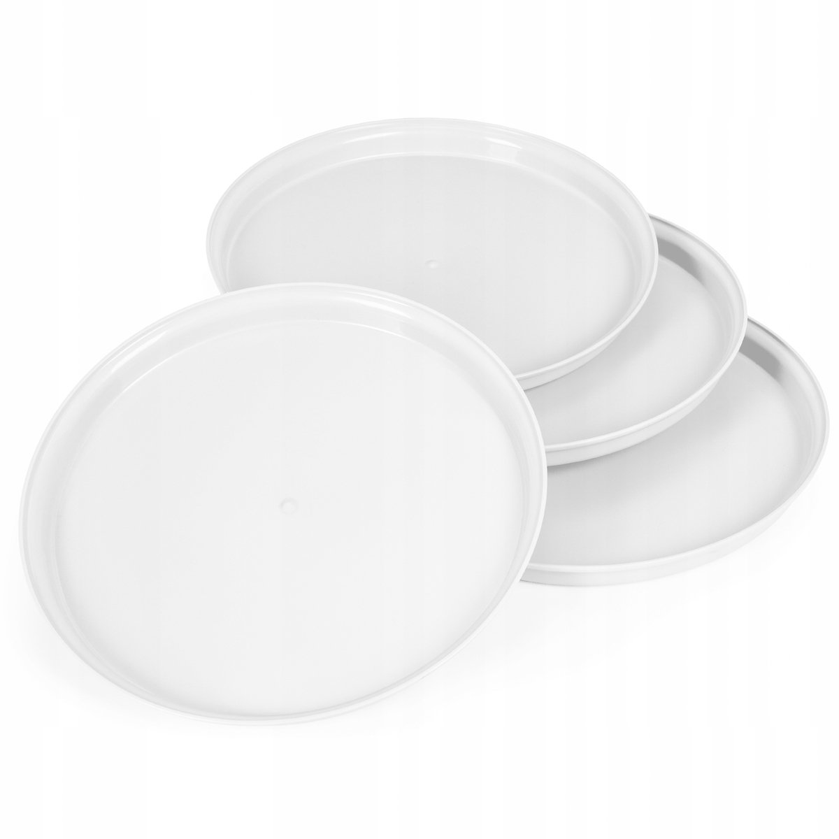 Set van 4 Witte Herbruikbare Plastic Kampeertafelborden