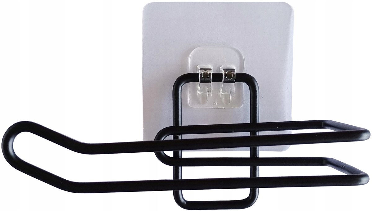 Zelfklevende Toiletrolhouder FILAIRE PREMIUM BLACK - 13 cm