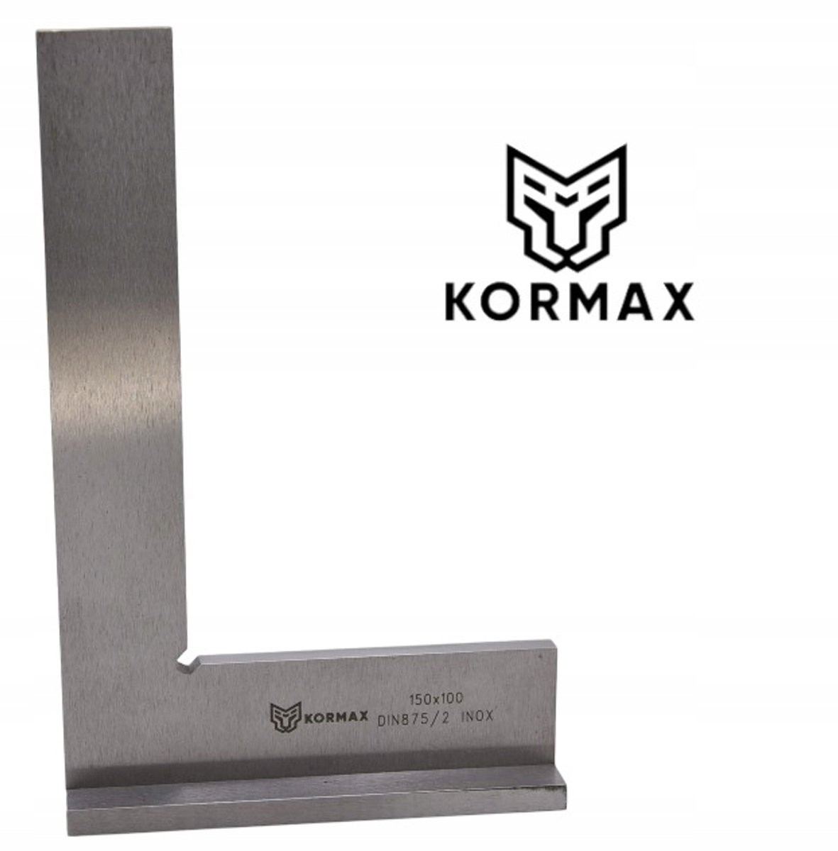Roestvrijstalen Winkelhaak met Voet 150x100mm 90° INOX