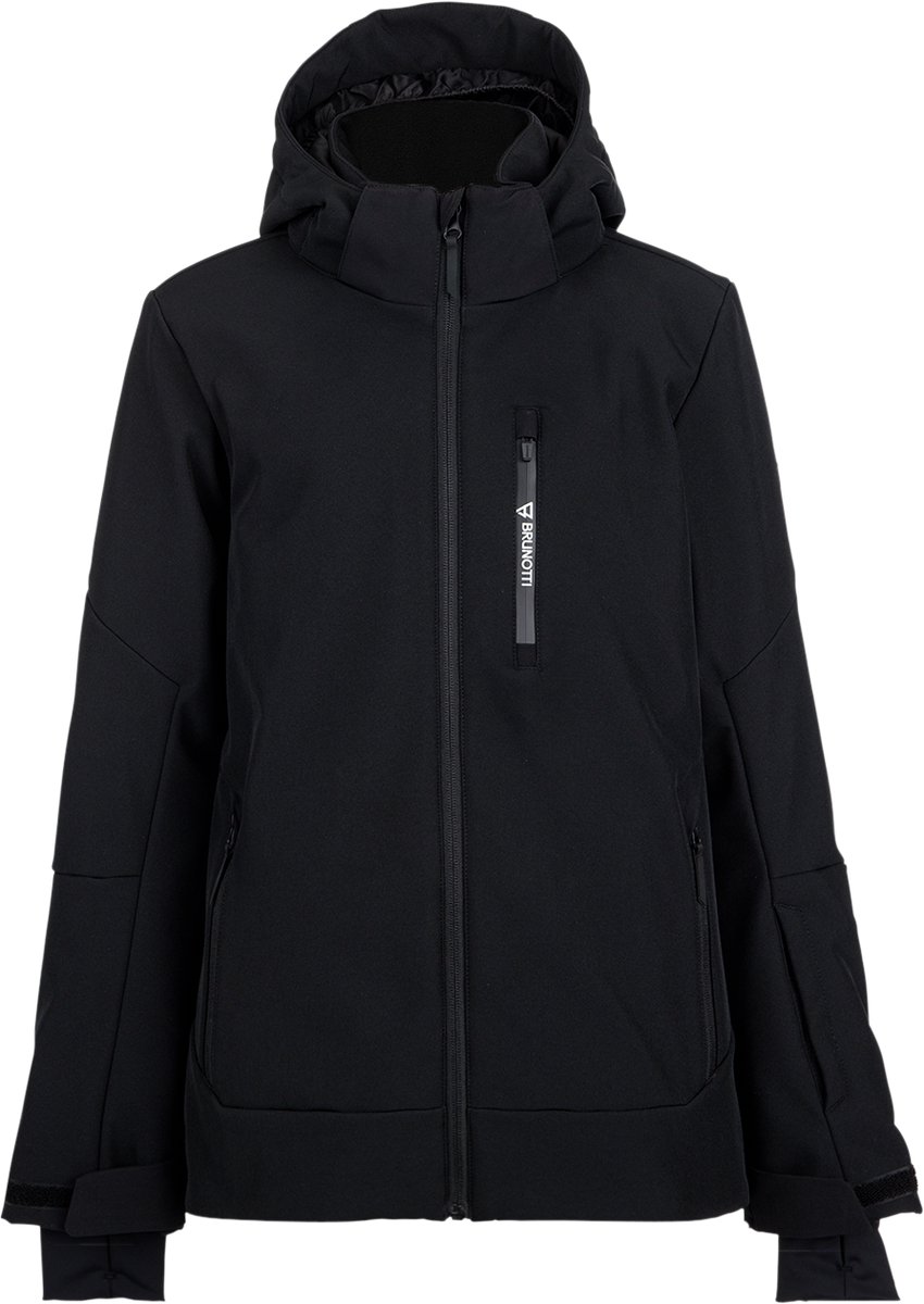 Brunotti Marsalos Softshell Jas Snow Jongens – Skijas 10K waterdicht Ademend 4-Way stretch Zwart