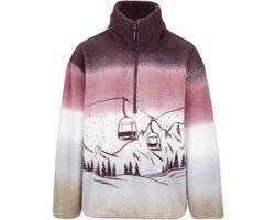 Brunotti - Gonna Teddy Fleece Dames - Raisin - Fleece met Rits - Loose Fit - Extra Zacht - M