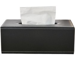 Tissuebox – Rechthoekige tissuebox/opbergdoos – Geschikt voor thuis, kantoor, hotel, restaurant en auto – Stevig en duurzaam – 25 x 13,5 x 9,5 cm