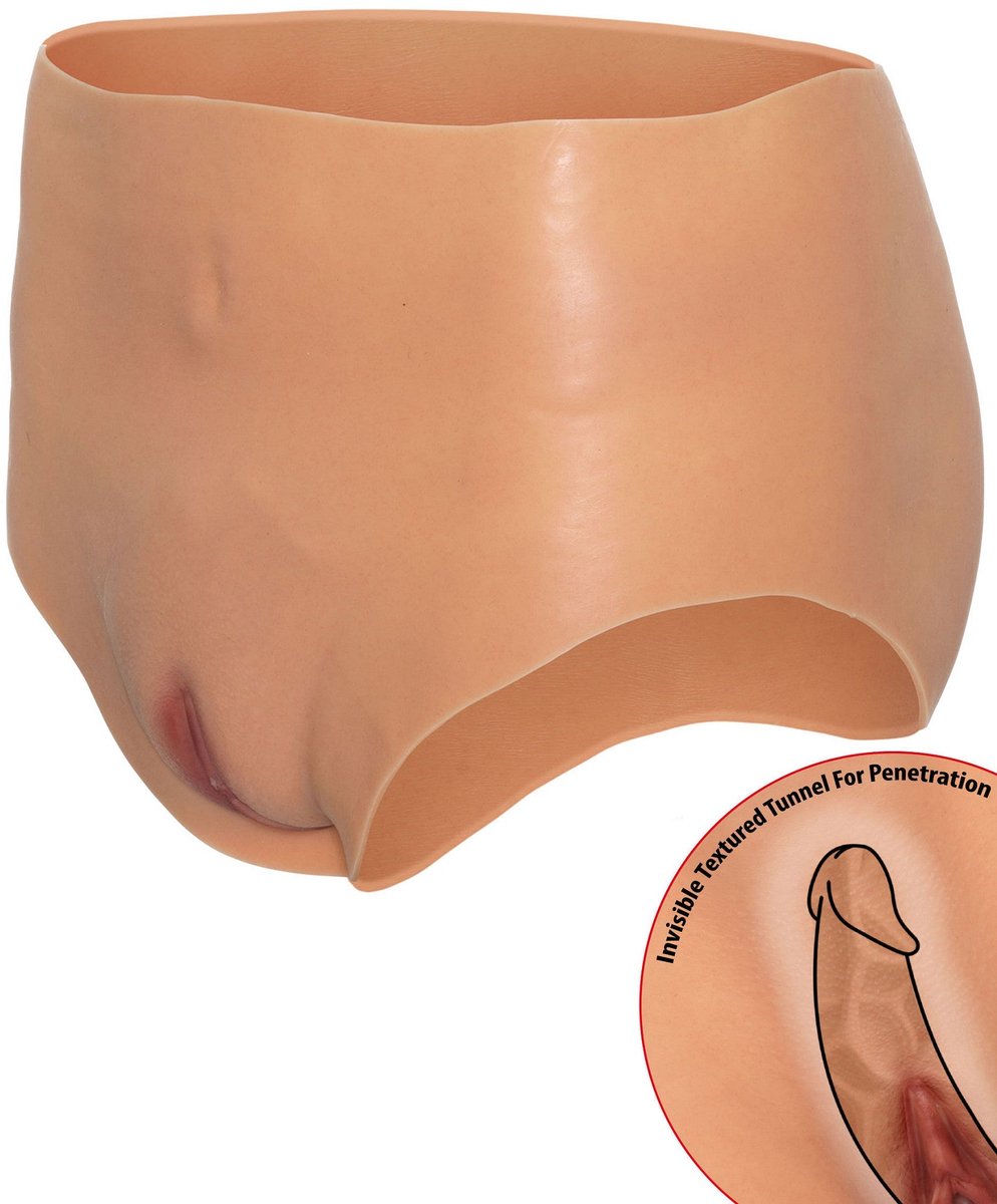 Hidden Desire Bodies Siliconen - Open Vagina Brief High Waist