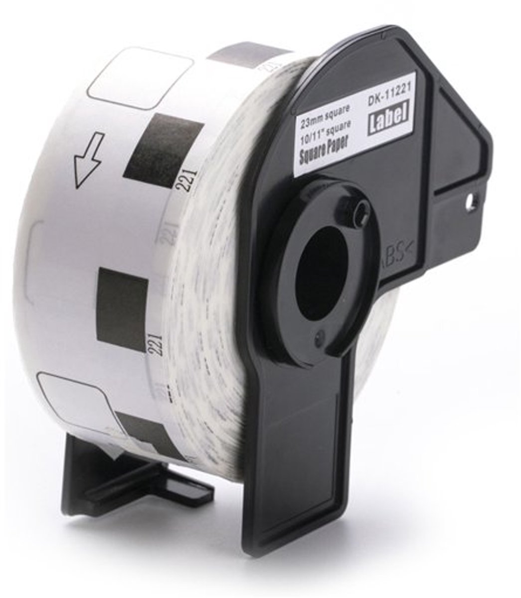 Rillprint rol-etiketten, wit, permanent, 400 stuks