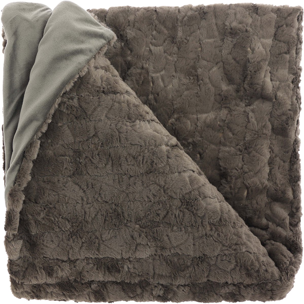 Unique Living Plaid Veerle 150x200cm - Taupe